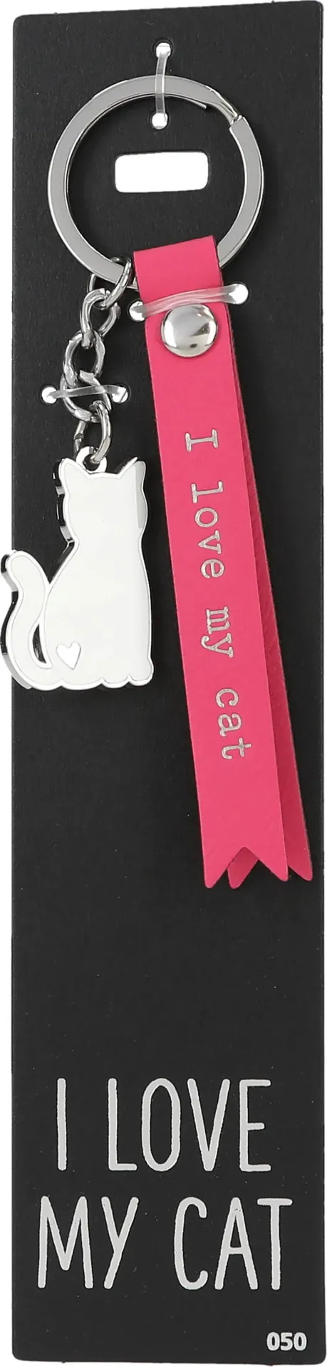 [4411807 50] Sleutelhanger Don't forget me 50: I love my cat