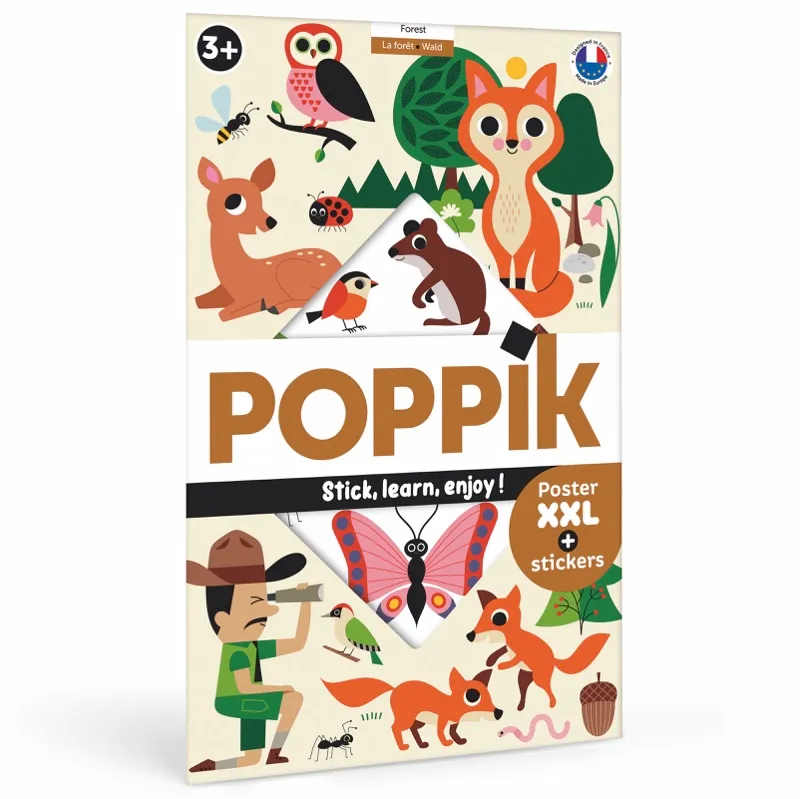 [DIS010] Poppik - Poster XXL + stickers: Het bos