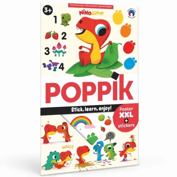 Poppik - Poster XXL + stickers: Eerste woordjes