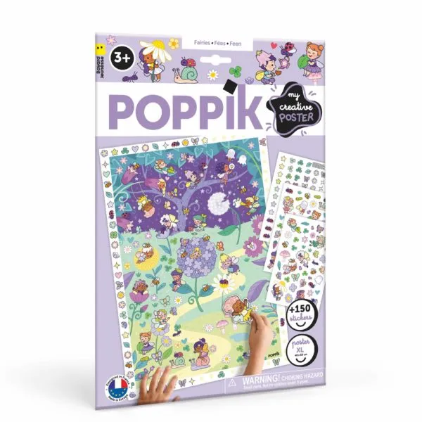 [CRE007] Poppik - Poster XL + 150 stickers: Feeën