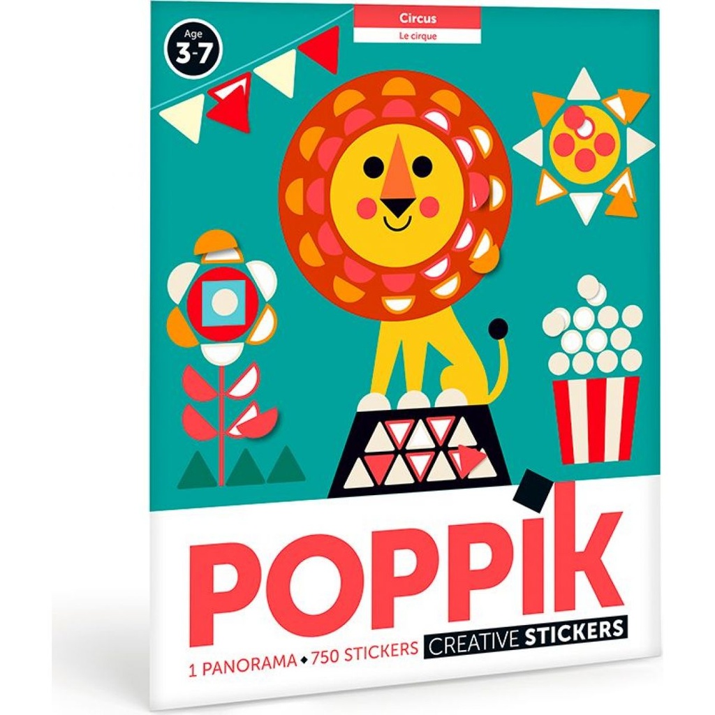 [MAT003] Poppik - Mon panorama et gommettes: Le cirque