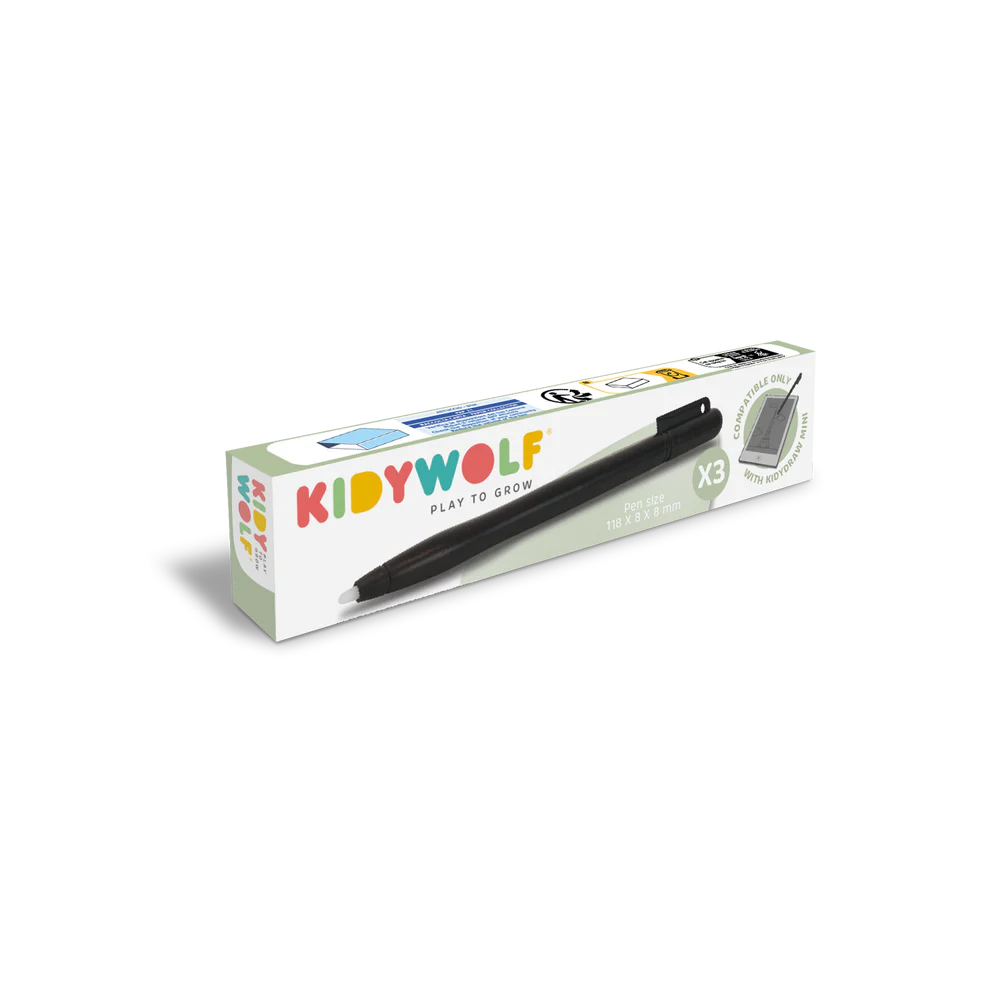 [KIDYPEN] Kidywolf - Kidypen 3x stylus voor Kidydraw Mini