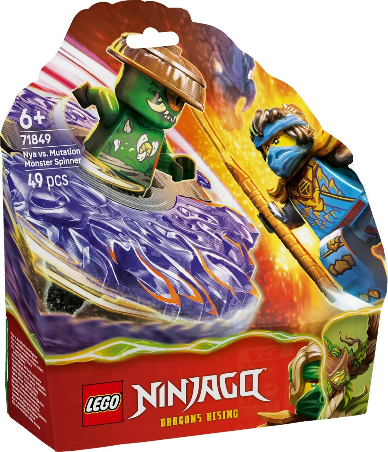 Lego Ninjago - Nya vs. mutatiemonster in spinner