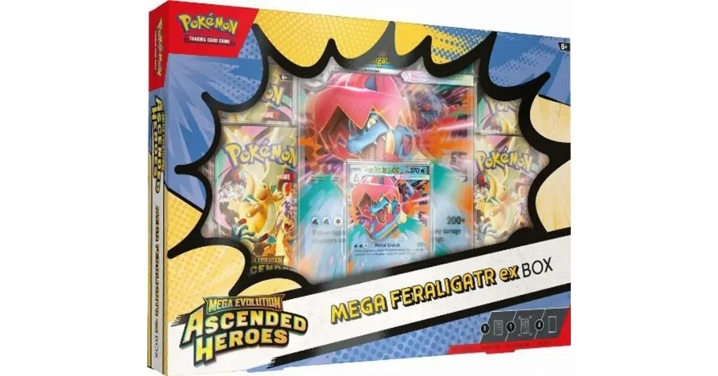 Pokémon - Mega Evolution 2.5 Ascended Heroes Ex-Box 4 Boosters (Mega Feraligatr Ex Box)