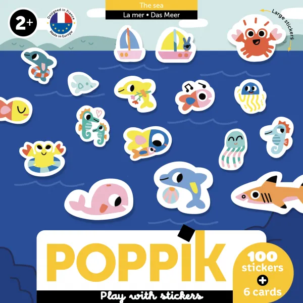 Poppik - Play with stickers: La mer