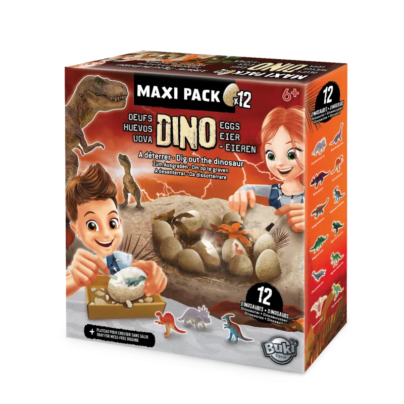 Buki - Dino-eieren maxipack 6+