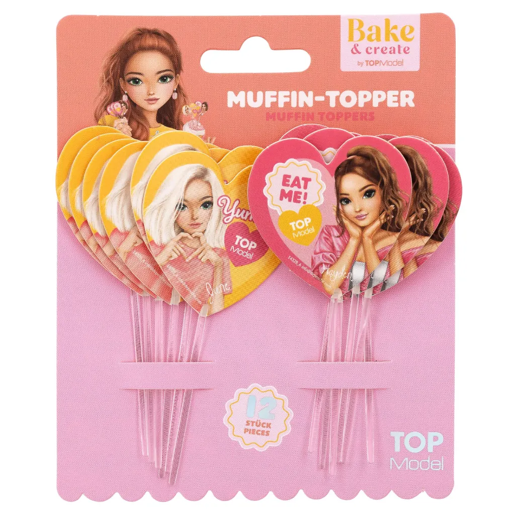 [0014328] TOPModel - Toppers pour muffins, 12 pièces