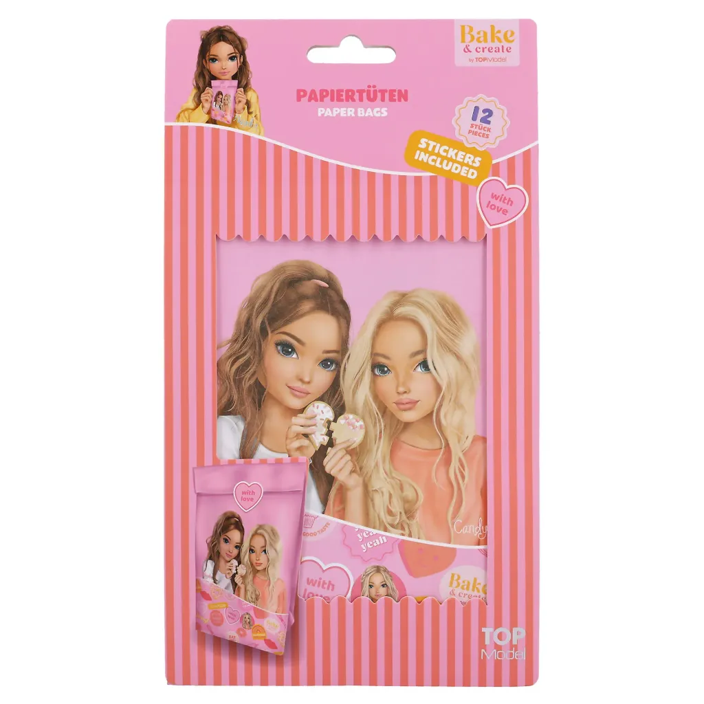 TOPModel - Papieren zakjes inclusief stickers