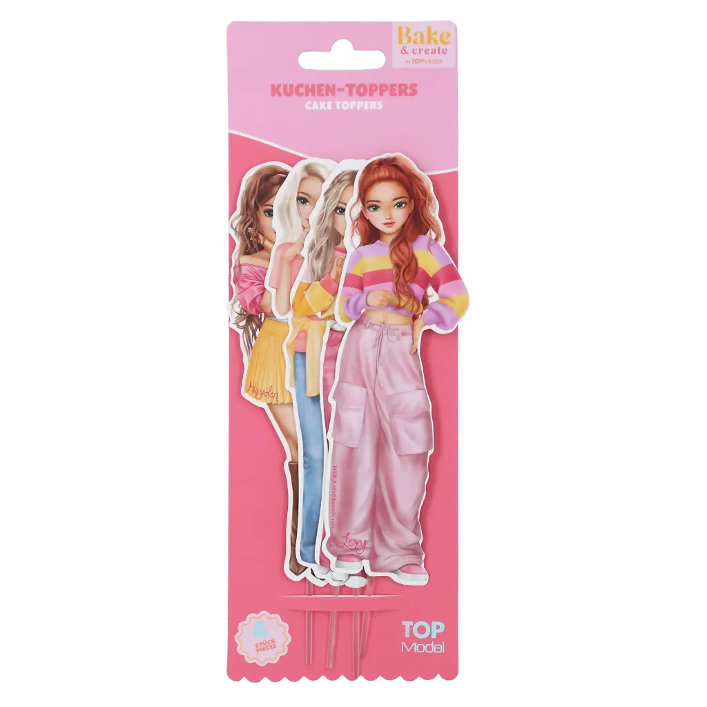 [0014336] TOPModel - Décorations de gâteau, 4 pièces