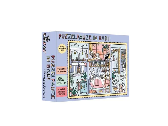 Puzzelpauze in bad!