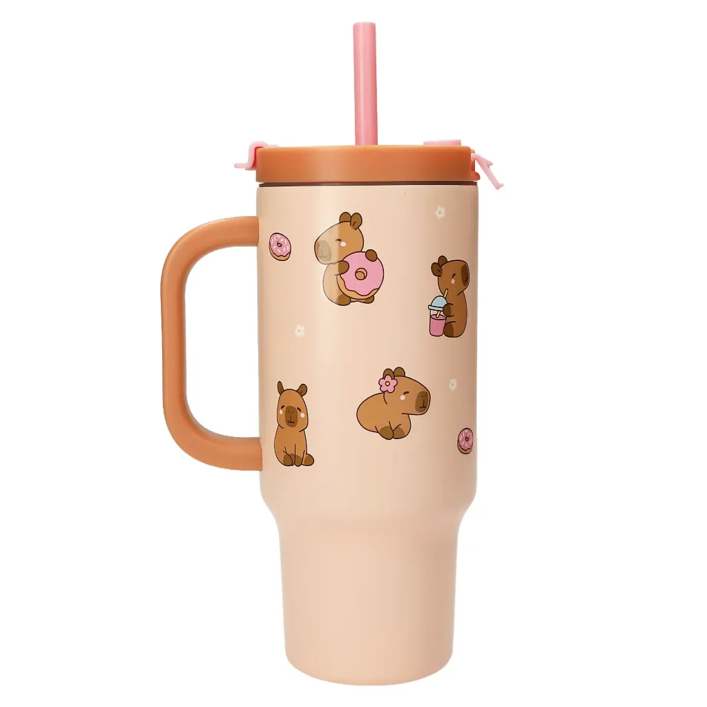 [014143] PENfection - To Go beker met rietje CAPYBARA