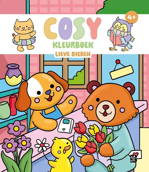 Cosy kleurboek - Lieve dieren 4+