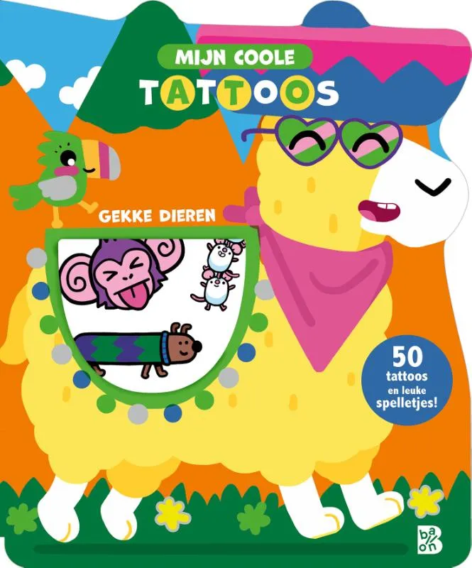 Mijn coole tattoos - Gekke dieren 6+