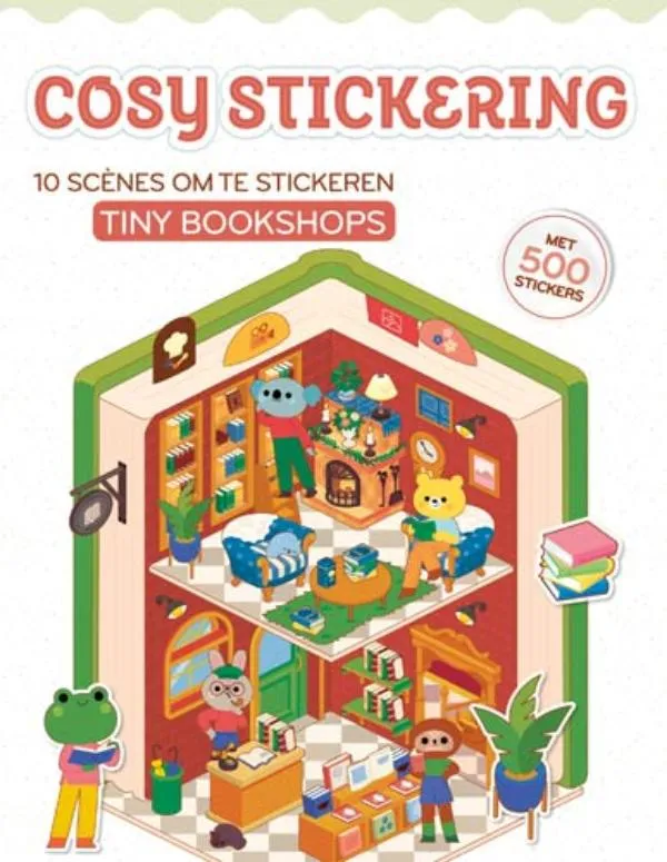Cosy Stickering - Tiny bookshops 5+