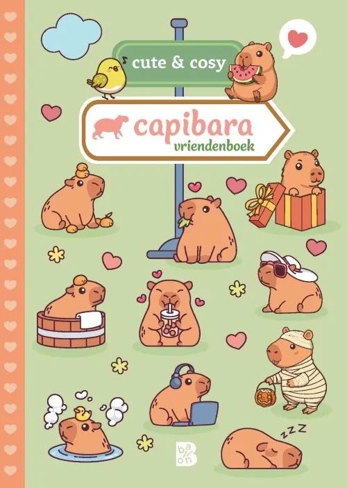 Cute & Cosy - Capibara vriendenboek 6+