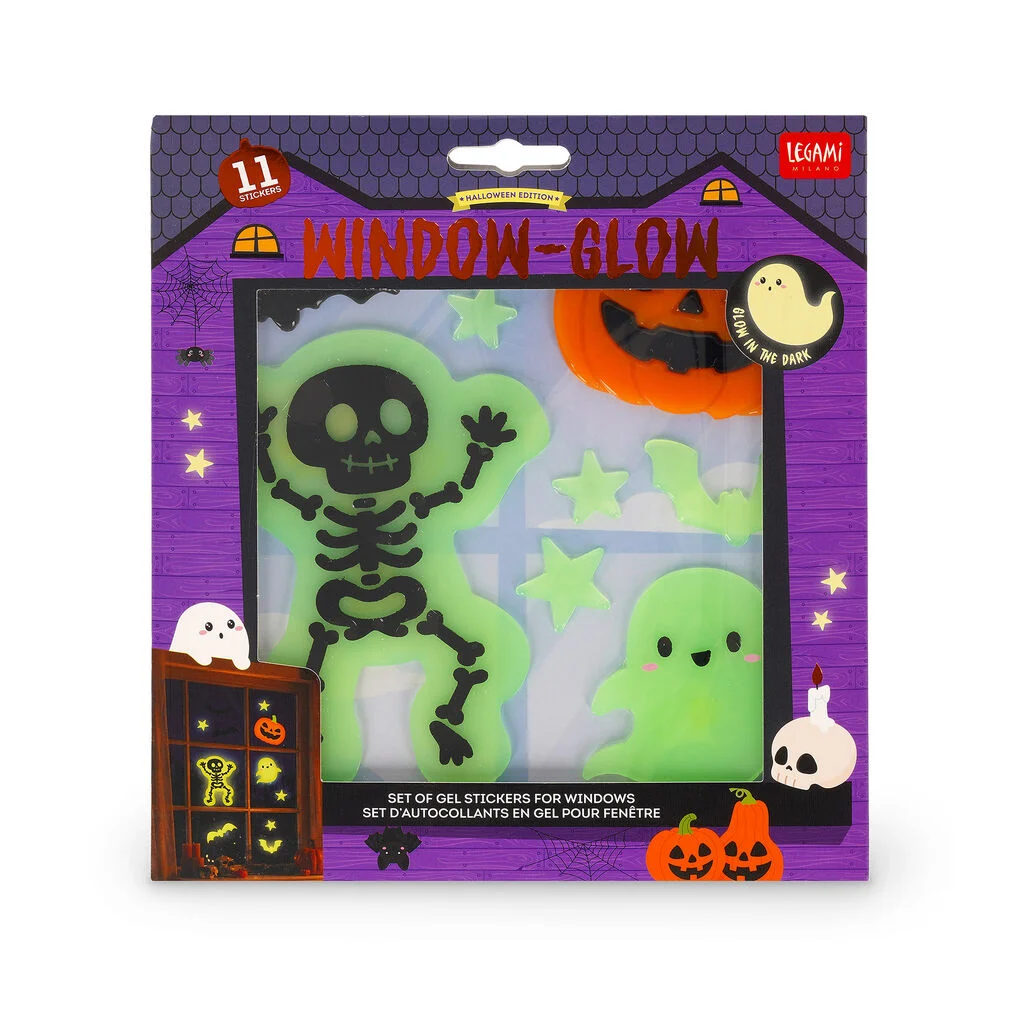 [GGH0001] Legami - Window-Glow: Skelet Halloween