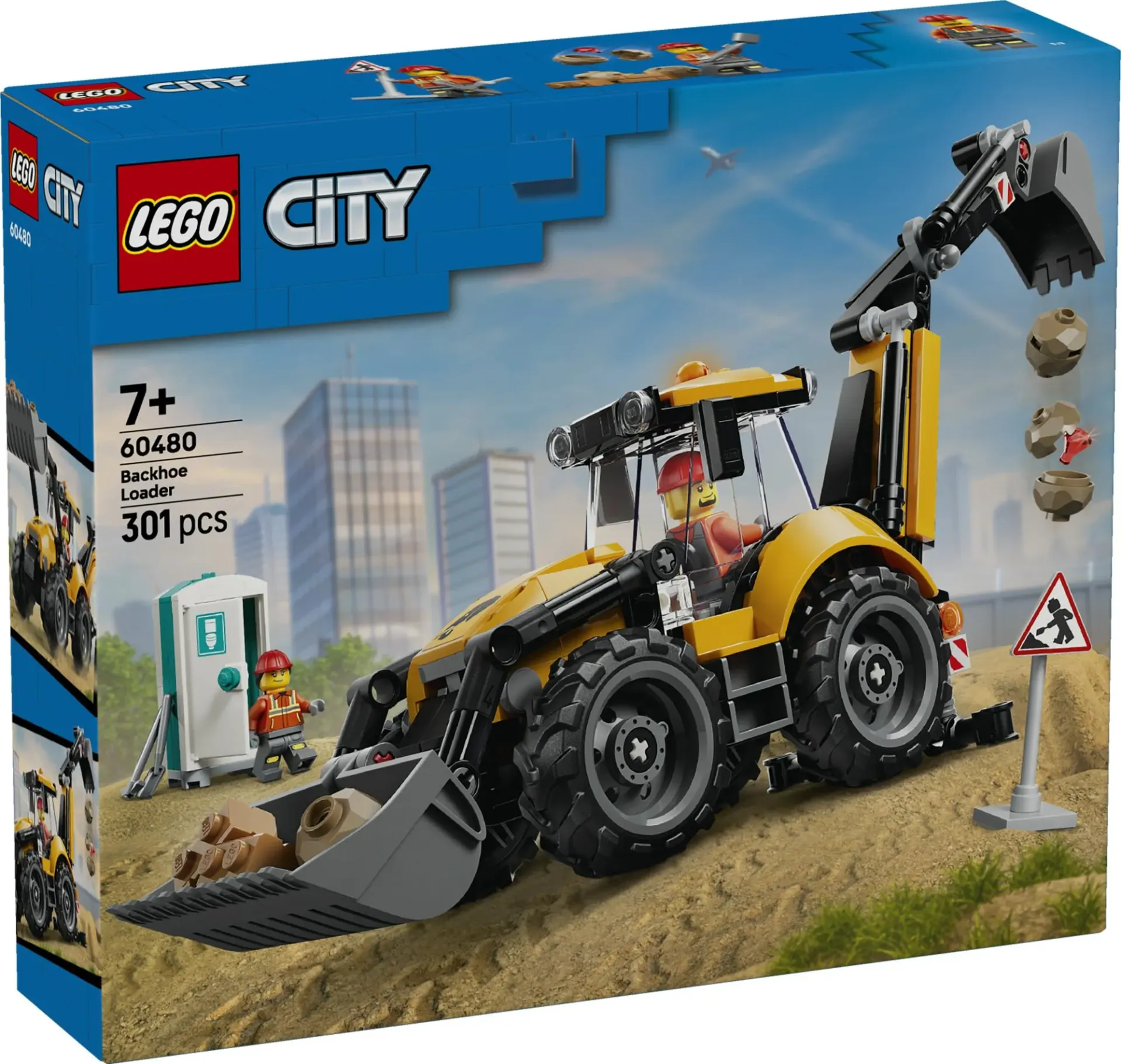 Lego City - Le tractopelle jaune