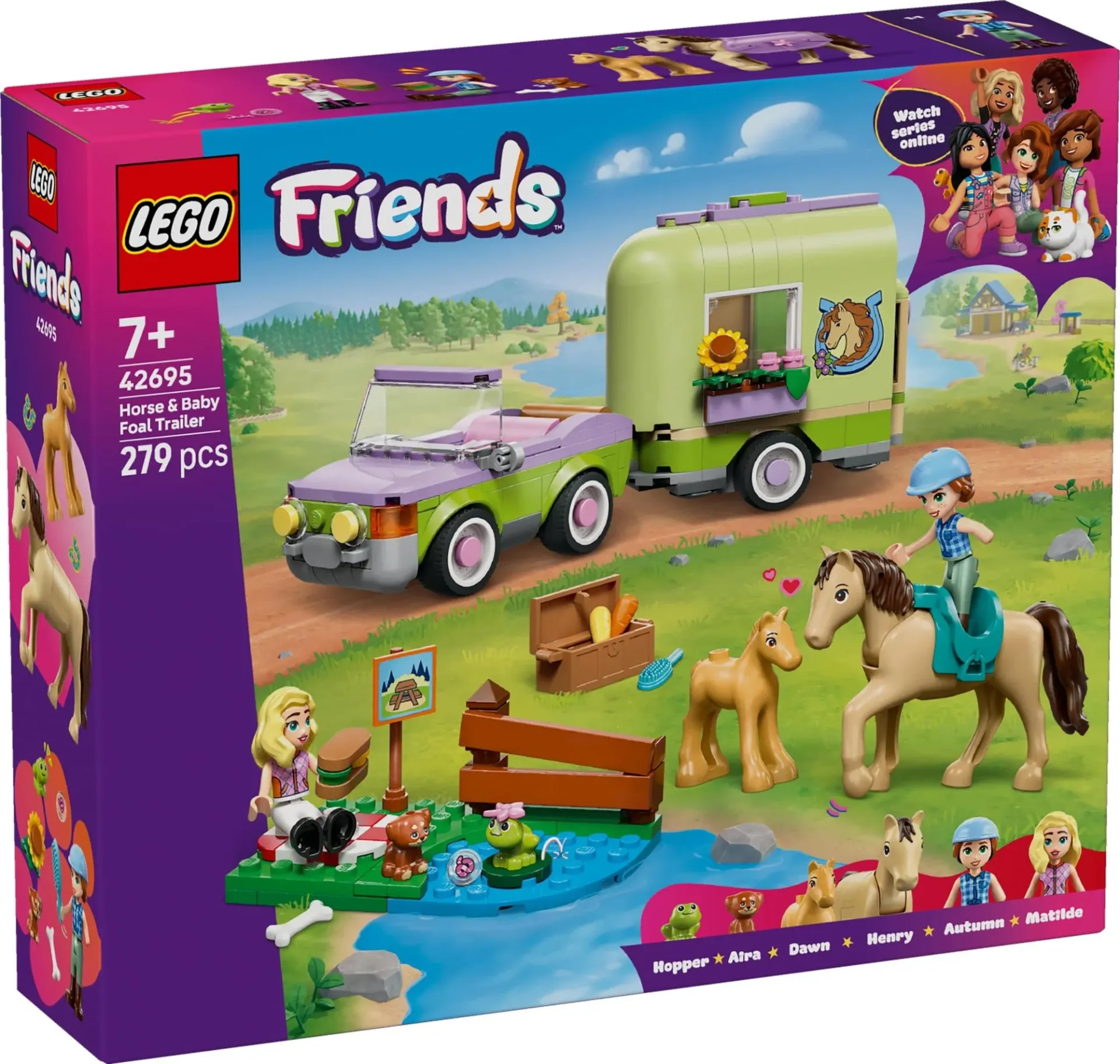 Lego Friends - Trailer met paard en veulen