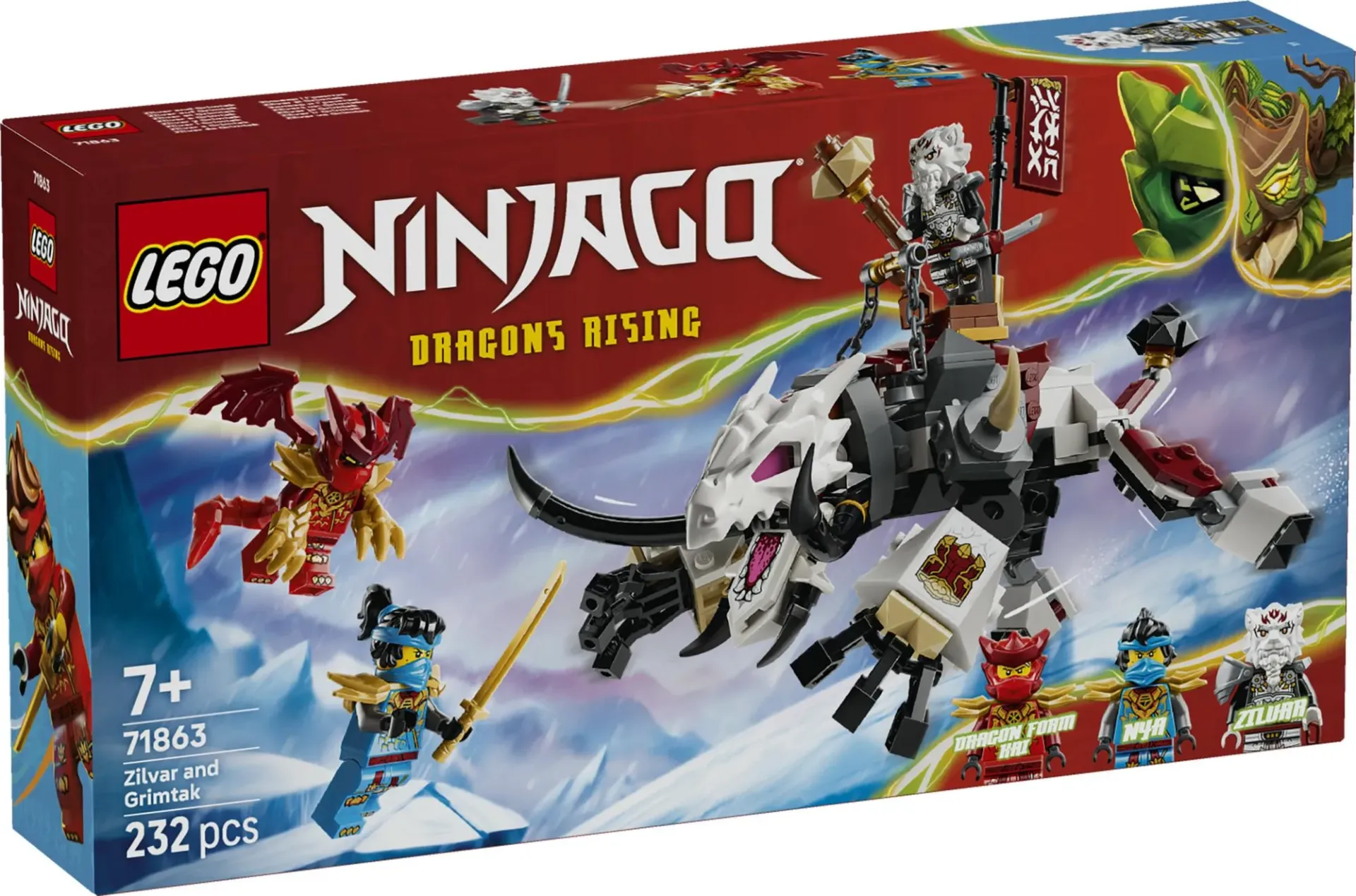 Lego Ninjago - Zilvar et Grimtak la bête draconique