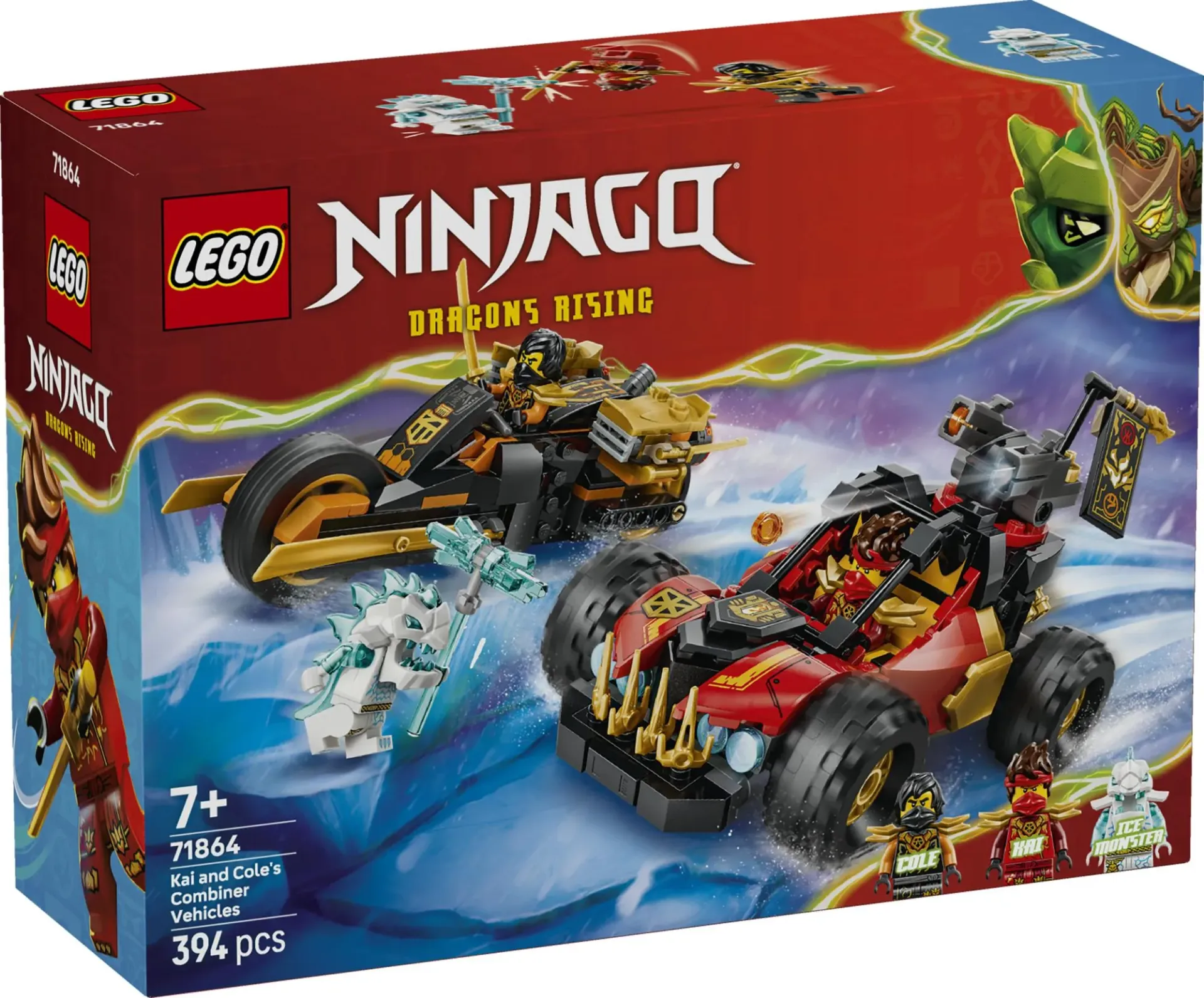 Lego Ninjago - Kai en Cole's combivoertuigen