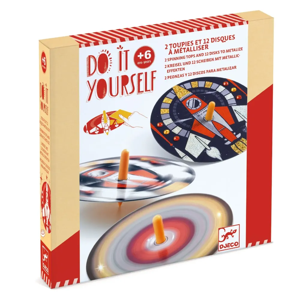 DIY - 2 toupies et 12 disques à métalliser: Hypno Kosmos
